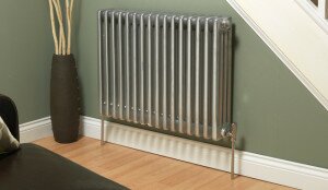 stylish silver radiator